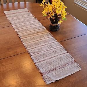 Lithuanian linen woven table runner, new without tag